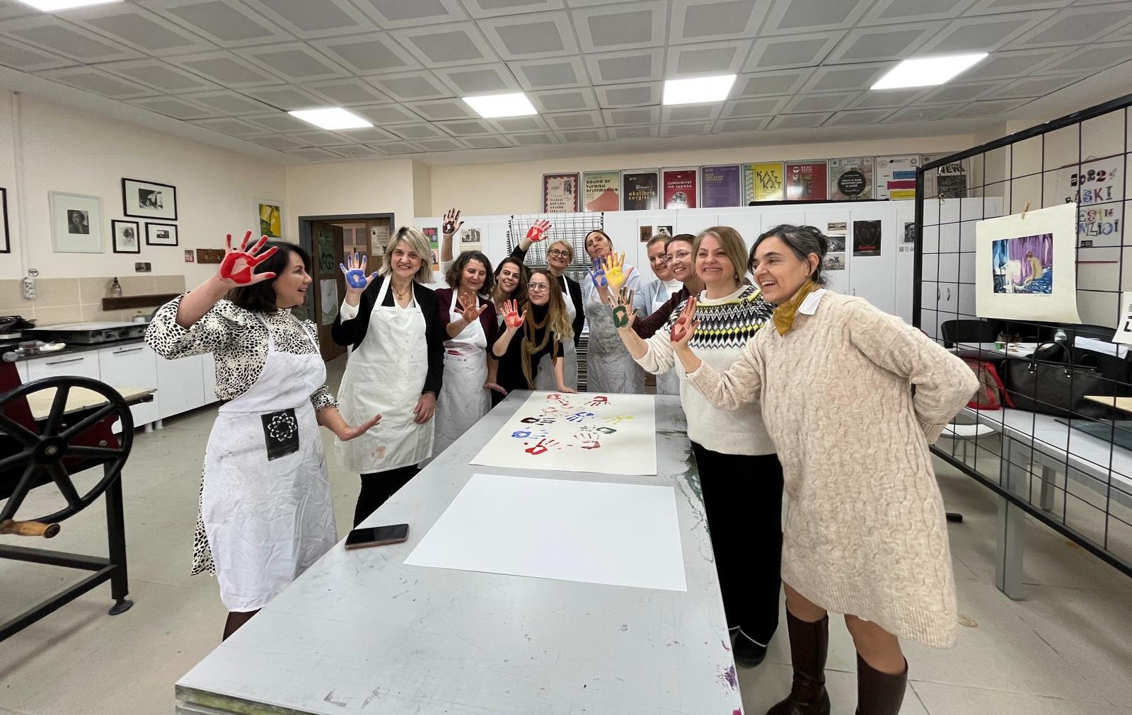 TEKİRDAĞ NKÜ’DE 8 MART DÜNYA KADINLAR GÜNÜ KAPSAMINDA “MONO BASKIDA YARATICILIK” ATÖLYE ÇALIŞMASI GERÇEKLEŞTİRİLDİ