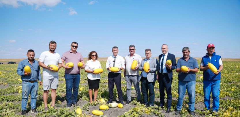 Çorlu`nun İlk Coğrafi İşaretli Ürünü Seymen Kavununun Hasadı Başladı