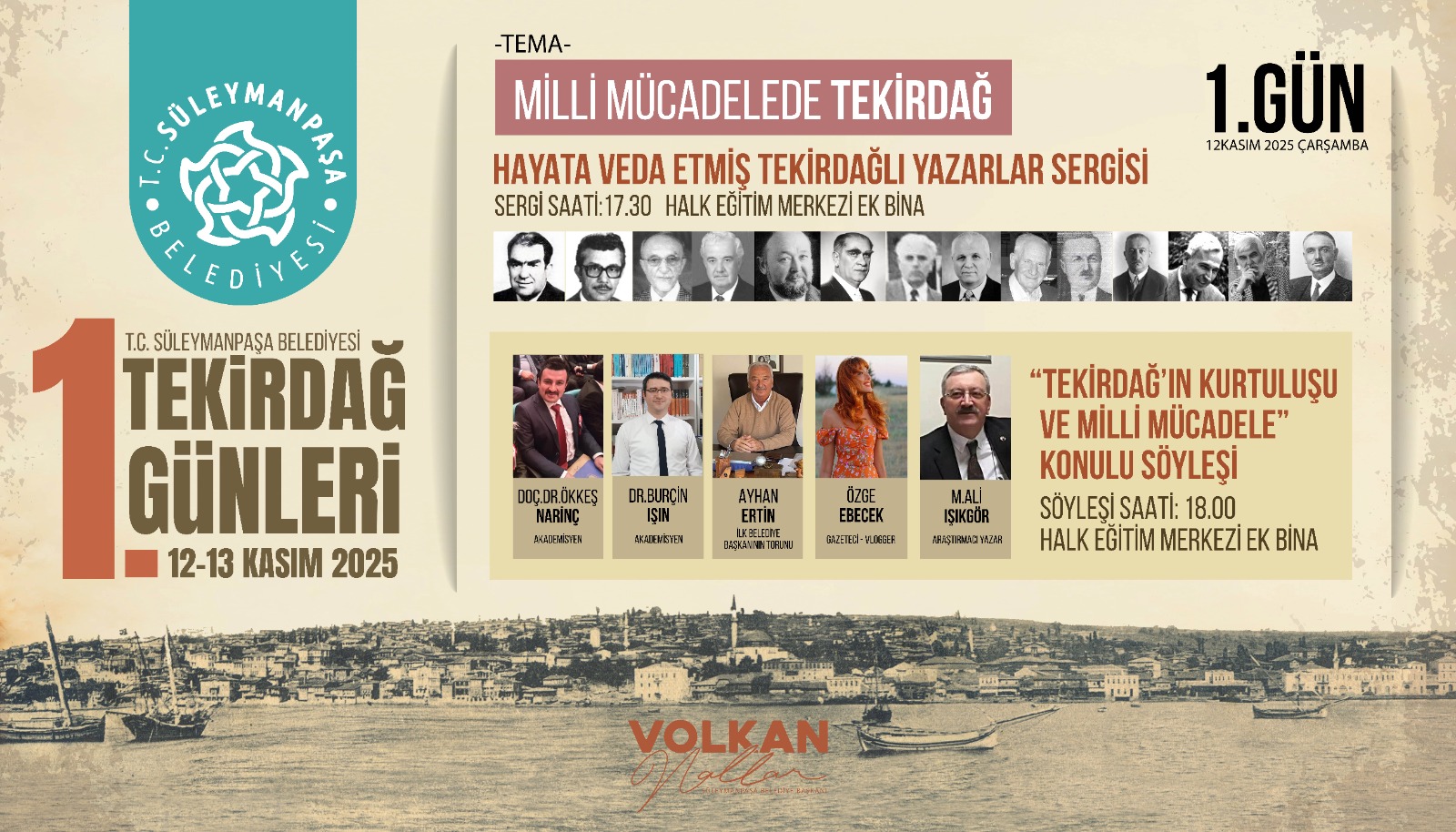 Süleymanpaşa Belediyesi  1. Tekirdağ Günleri Başlıyor