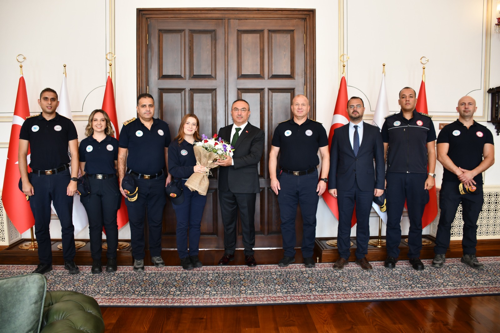 Tekirdağ Büyükşehir Belediyesi İtfaiyesi’nden Vali Soytürk’e Ziyaret
