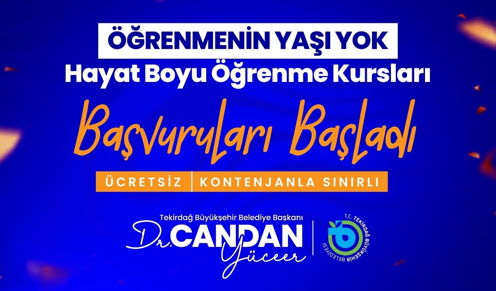 TEKİRDAĞ'DA KÜLTÜR, SANAT VE SPOR KURSLARI BAŞLIYOR