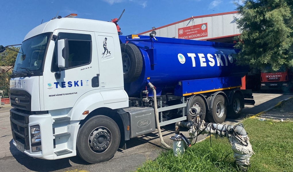 TESKİ'DEN EDİRNE'YE SU DESTEĞİ